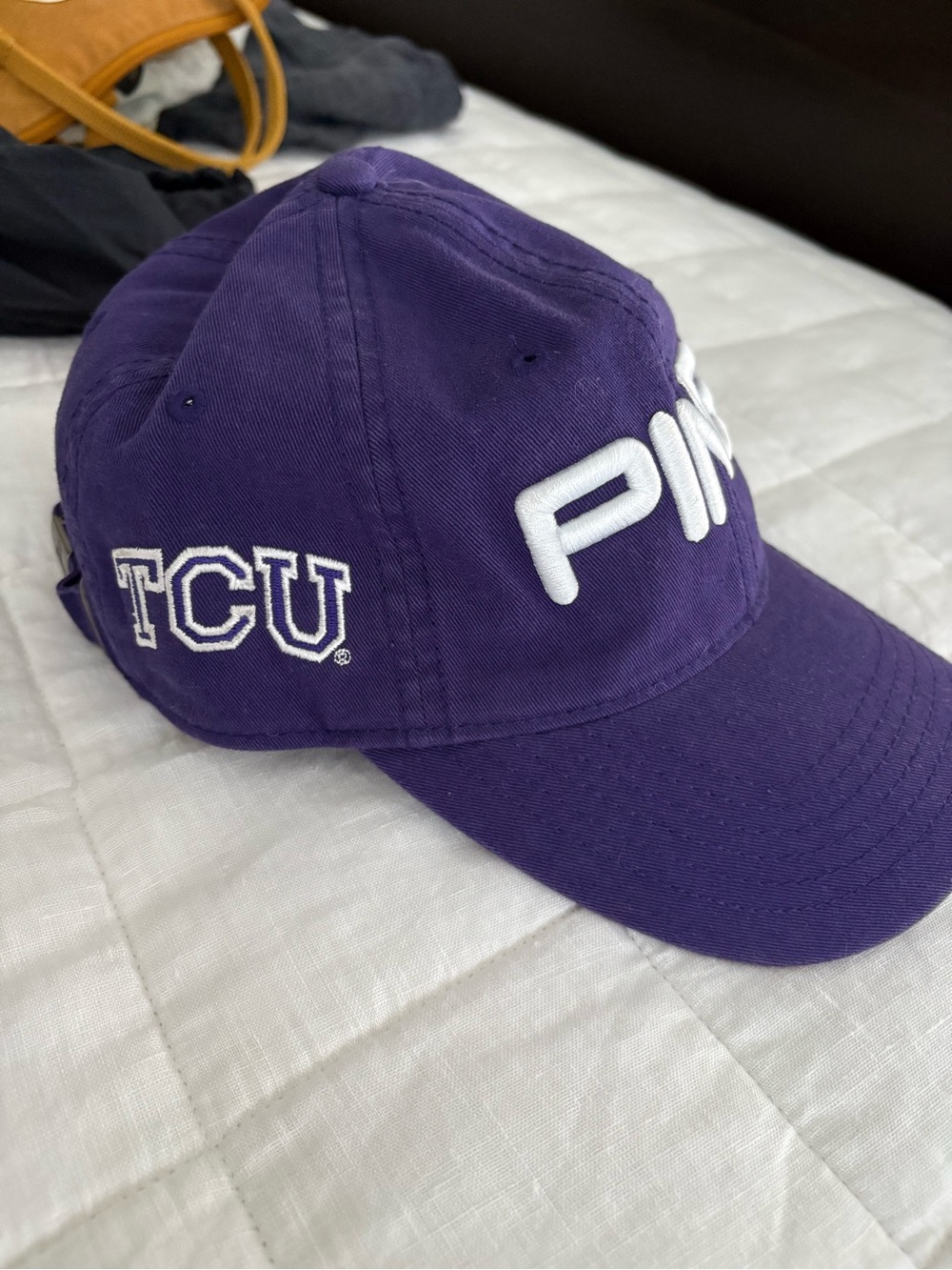 Ping TCU Texas Christian University Purple Embroidered Baseball Hat